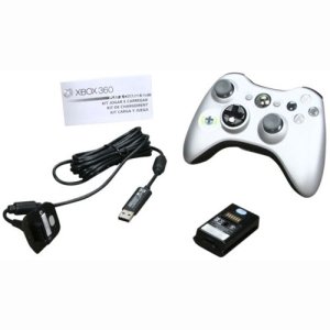 Xbox 360 Wireless Controller With Play/Charge Pack. XBOX 360 WIRELESS CONTROLLER WITH PLAY CHARGE KIT G-ACCS. Wireless - Xbox 360
