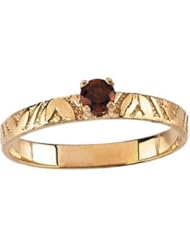 Jewelplus Youth Genuine Birthstone Ring 14K Yellow January