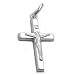 Schmuck Anhänger, Kreuz mit Jesus, Silber 925