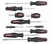 Xcelite Sdd10 - 10 Piece Dura-driver General Purpose Screwdriver Set, Carded