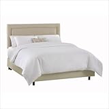 Skyline Furniture 65XBED (Oatmeal) Border Bed in Oatmeal Size: Full