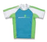 Snapper Rock UV 50+ Short Sleeve Top Aqua/green, Blue/choc, Pink/choc