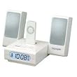 iHome 2go iH18w Docking Station for iPod Shuffle and Portable Travel Alarm Clock (White)