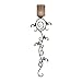 Kenroy Home 20620NUT Diploma Wallchiere Nutmeg finish With Vintage Scavo Glass Shade