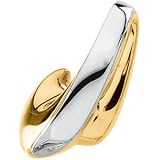 14K Two Tone Gold Chain Slide