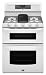 Gemini 30 Freestanding Double-Oven Gas Range with 5 Sealed Burners 3.9 cu. ft. EvenAir True Convection Lower Oven Griddle Burner w/ Griddle Included and 2.1 cu. ft. Upper Oven Whit