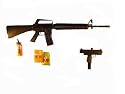 CYMA P.813A2 Spring pistol (Value Pack includes, 1 P.813A2, 1 M16A1spring rifle, 1 M36 spring pistol, 1BB2000 and 2 BB1000g)