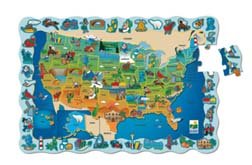 Childrens Toyshop  Toys : Learning Journey 50-pc. Puzzle Doubles Find It! U.S.A. Floor Puzzle