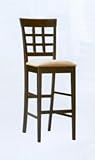Wheat Back Mocha Barstools One Pair
