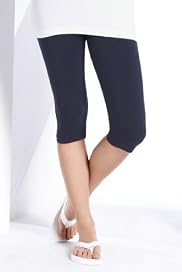 Cotton Rich Cropped Pedal Pusher Leggings [T54-8102A-S-P310]