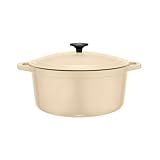 Martha Stewart Collection Sand Enameled Cast Iron Casserole, 5.5 Qt.