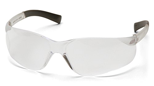 Pyramex Mini Ztek Safety Eyewear, Clear Anti-Fog Lens With Clear Frame