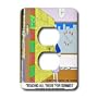 Londons Times Famous People Places Books Cartoons - REAL REAL DUMB - Light Switch Covers - 2 plug outlet cover