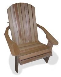Wider Adirondack Chair Handcrafted in Western Red Cedar