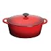 Molten Cast Iron Oval Casserole with Lid 6.5l, 33cm x 25cm x 13.5cm