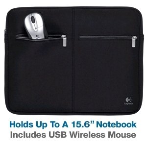 External hard drive:Logitech 15.4-Inch Notebook Sleeve and Mouse