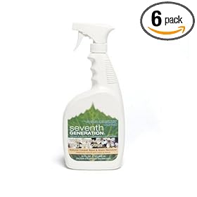 Seventh Generation Carpet, Spot & Stain Remover, White Flower & Bergamot Citrus, 32-Ounce Bottles (Pack of 6) [Amazon Frustration-Free Packaging]