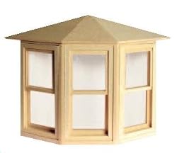 Dollhouse Miniature Double Hung Bay Window by Houseworks