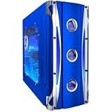 Aspire Blue X-Cruiser Case ATX Mid-Tower Case with Clear Side, Front USB, Audio and Firewire Ports