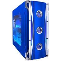 Aspire Blue X-Cruiser Case ATX Mid-Tower Case with Clear Side, Front USB, Audio and Firewire Ports