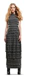 TIERED RUFFLED DOUBLEKNIT DRESS