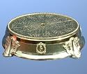 Gold Round 14 Inch Cake Stand - Party Tableware
