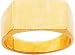 14K Gold Mens Signet Ring Sz 10