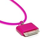 COSMOS Hot Pink Silicone Neck Strap band lanyard for iPhone 5 2 3g 3Gs 4 iP ....