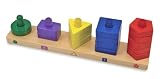 Enlarge toy image: Melissa & Doug Stack & Sort Board - toddler baby activity product