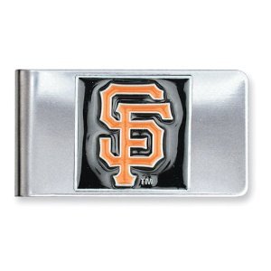 MLB San Francisco Giants Stainless Steel Hand Painted 3D Logo Card Holder / Money Clip at Amazon.com