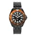 H3 BS1, Black w/Date, Blue, Orange Bezel, Black Stainless