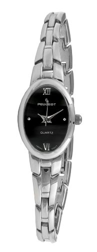 Peugeot Women's 1012BK Silver-Tone Bracelet Watch