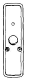 Lamson Home Products #RC3101 White Doorbell Button