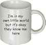 I'm in My Own Little World but It's Okay Mug
