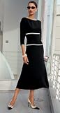 TRIMMED FLARE DRESS