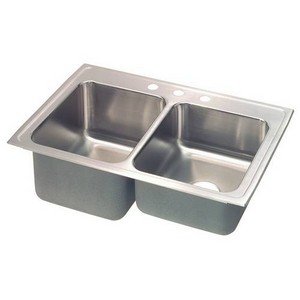 Elkay STLR4322L3 Lustertone Bowl Double Basin Kitchen Sink