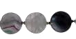 16 inch Round Multi-Colored Fluorite 16mm Necklace Sterling Silver 16 inch Round Multi-Colored Fluorite 16mm Necklace Sterling Silver