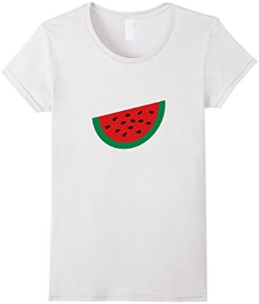Women's Cool Watermelon Slice T-shirt (White) Small White