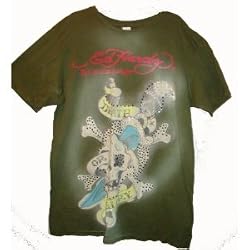 Men's Ed Hardy by Christian Audigier T-Shirt Death or Glory Available in Several Sizes