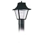 Sea Gull Lighting 8275-32 Single-Light Outdoor Post Lantern Top with Black, Clear Beveled Acrylic Panels