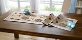 Tischl�ufer"BrauneBl�ten"