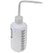 Vestil BTL-WN-8-LBL Narrow-Mouth Low Density Polyethylene (LDPE) Round Graduated Dispensing Wash Bottle with Label and Natural Cap, 8 oz Capacity, Translucent