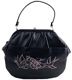 Lux de Ville Retro HOPE Black Deluxe Clutch Handbag