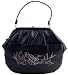 Lux de Ville Retro HOPE Black Deluxe Clutch Handbag
