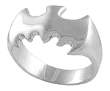 Stainless Steel Bat Signal High Polish Band