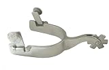 Brushed Stainless Steel Satin Performance Spurs Ladies