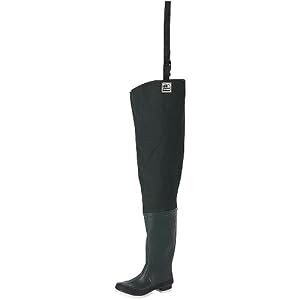 Hodgman� Bantam Weight 2-ply Nylon Rubber Hip Waders w  Felt Soles Green by Hodgman