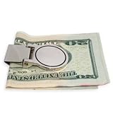 S1297scompact Silver Tone Metal Money Clip. Gl