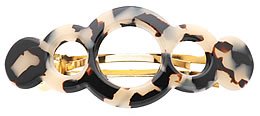 France Luxe Three Circle Barrette - Ivory Tokyo