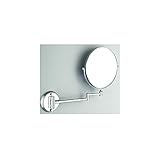 WOFALO 6インチ両面スイベルウォールミラー-スライバーをメイクアップ折りたたみバスルームシェービング化粧品の拡張、ミラーをマウント